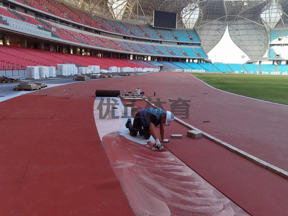 芒康预制型橡胶跑道每平方米的价格